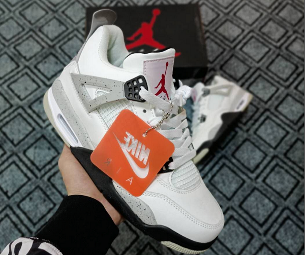 Men's Hot Sale Running weapon Air Jordan 4 ''white'' Shoes 008